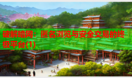 破解暗网：匿名浏览与安全交易的终极平台(1)