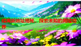 暗网新地址揭秘，探索未知的网络世界