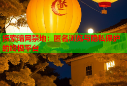探索暗网禁地：匿名浏览与隐私保护的终极平台