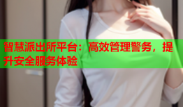 智慧派出所平台：高效管理警务，提升安全服务体验