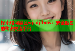 探索暗网禁区wjcdjfbdiv：安全匿名的秘密交流平台