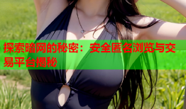 探索暗网的秘密：安全匿名浏览与交易平台揭秘