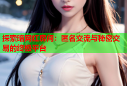 探索暗网红房间：匿名交流与秘密交易的终极平台