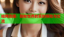 暗网直播：隐秘世界的实时探险与交流