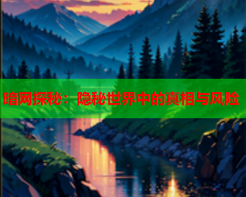 暗网探秘：隐秘世界中的真相与风险