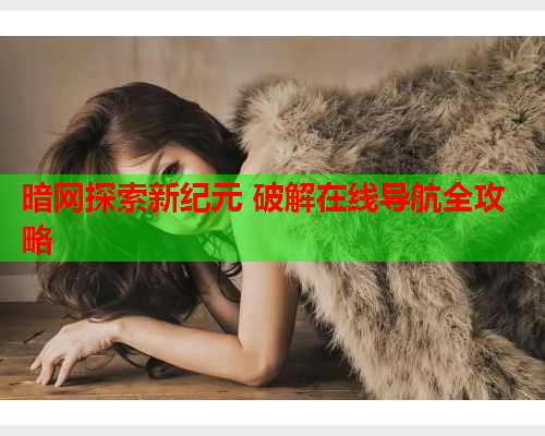 暗网探索新纪元 破解在线导航全攻略
