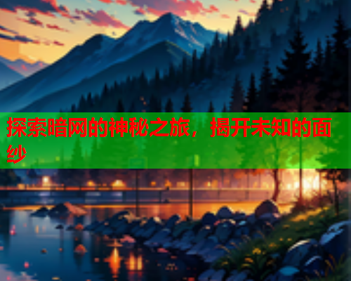 探索暗网的神秘之旅，揭开未知的面纱