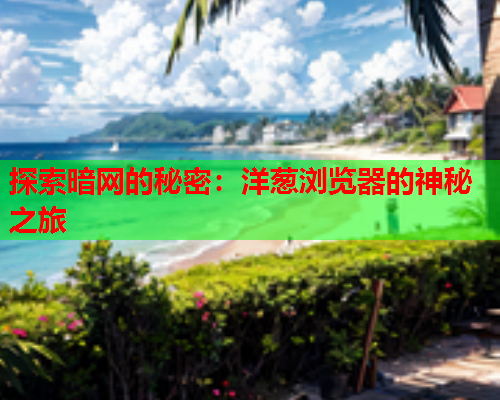 探索暗网的秘密：洋葱浏览器的神秘之旅