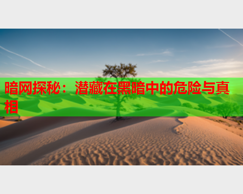 暗网探秘：潜藏在黑暗中的危险与真相