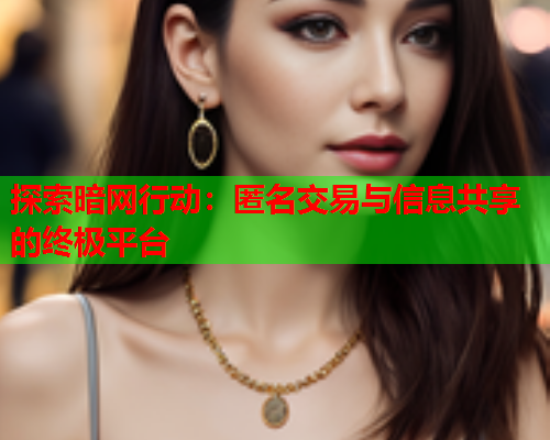 探索暗网行动：匿名交易与信息共享的终极平台
