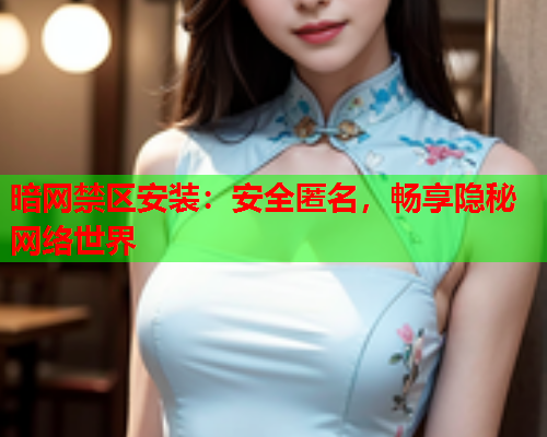 暗网禁区安装：安全匿名，畅享隐秘网络世界