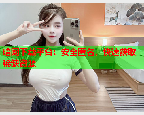 暗网下载平台：安全匿名，快速获取稀缺资源