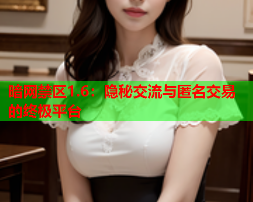 暗网禁区1.6：隐秘交流与匿名交易的终极平台