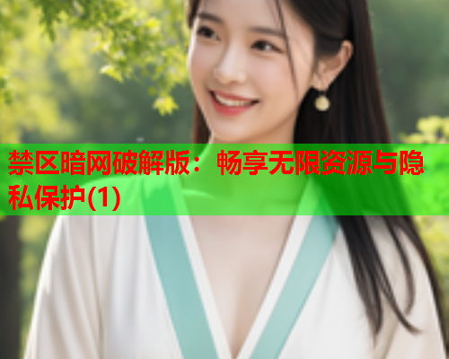禁区暗网破解版：畅享无限资源与隐私保护(1)
