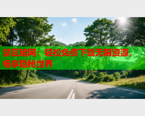 禁区暗网：轻松免费下载无限资源，畅享隐秘世界